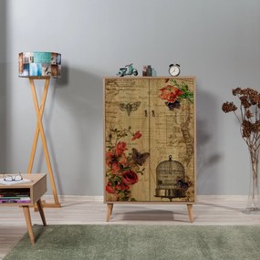 Armário Multiusos Multibox – Carvalho Sonoma – 80x127x36 cm