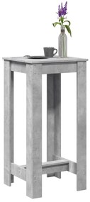 Mesa de bar 51x50x103,5cm derivados de madeira cinzento cimento