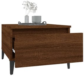 Mesa de apoio 50x46x35 cm derivados madeira carvalho castanho