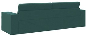Sofá Cama de Chão 2 em 1 Verde Escuro 245x150x60.5 cm