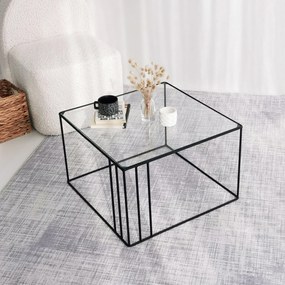 Mesa de Café Outline - Preto - 55cm x 36cm x 55cm