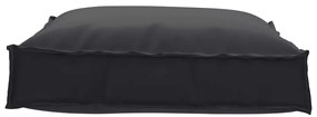 Almofada para Palete Preta 70x70x12 cm Tecido Oxford