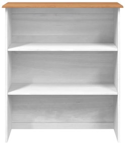 Gaiola "ASKIM" Branca 91x30x104 cm Madeira Sólida de Pinheiro