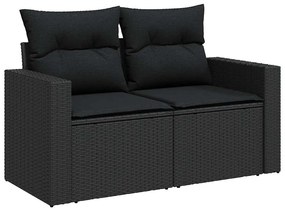 Conjunto de sofá de jardim de 8 peças com almofadas da em rattan sinté