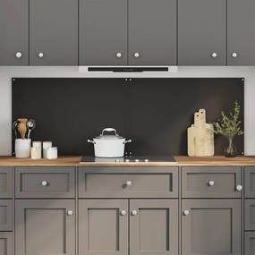 vidaXL Proteção de Cozinha 2 pcs Preto 90 x 60 cm vidro temperado