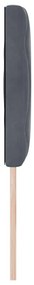 Cabeceira com Design de Bloco de Diamante Cinza Escuro (144 cm) - Velu