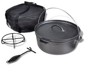 41564 vidaXL Forno Holandês 11,3 L Acessórios Inclusos