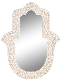 Espelho de Parede Dkd Home Decor Branco Madeira de Mangueira (45 X 2 X 60 cm)