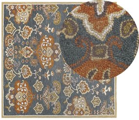 Tapete de lã multicolor 200 x 200 cm UMURLU Beliani