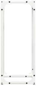 Suporte para lenha 25x25x60 cm aço laminado a frio branco