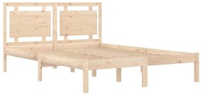 Estrutura de cama 160x200 cm madeira maciça