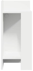 Mesa lateral com prateleira 110x50x103 cm branco