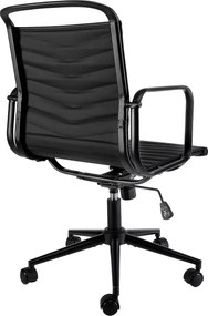 Cadeira de escritório Bakers Couro sintético preto