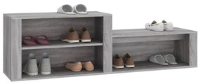 Sapateira 150x35x45 cm derivados de madeira sonoma cinza