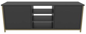 Móvel TV Otis – Dourado e Antracite – 140 cm x 35,3 cm x 50,8 cm