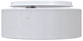 Luminárias de Teto com Cúpula Cheia de Estrelas Cinzenta Ø 30 cm Tecid