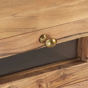 Móvel de TV 110x30x40 cm madeira de acácia maciça