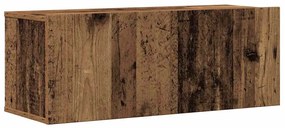 Conjunto de armário TV de parede 6 pcs madeira madeira velha