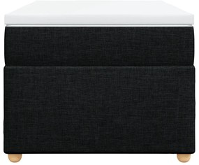 Cama com molas/colchão 90x190 cm tecido preto