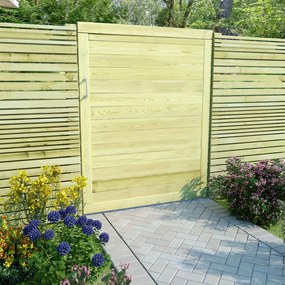 Portão de jardim 125x100 cm pinho impregnado
