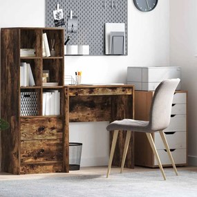 vidaXL Mesa de Escrita Carvalho Fumado Carvalho Fumado MDF 70 x 40 x 76 cm