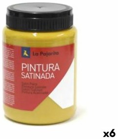 Têmpera La Pajarita L-03 Oxide Amarelo Acetinado Escolar (35 Ml) (6 Unidades)