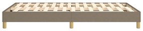 Estrutura cama sem colchão 120x200 cm tecido cinza-acastanhado