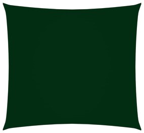 Para-sol estilo vela tecido oxford quadrado 2x2 m verde-escuro