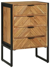 vidaXL Buffet 70 x 35 x 75 cm Madeira de acácia maciça