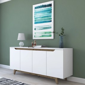 Console GD102 – Branco Nogueira – 180x78,6x45 cm