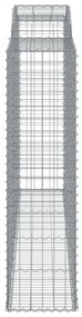 Cestos gabião arqueados 7pcs 300x50x180/200cm ferro galvanizado