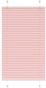 Rosa Plissada Cega 70x100 cm Largura Tecido 69,4 cm Poliéster