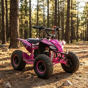 MINI MOTO 4 INFANTIL GASOLINA 50CC MTR MINI KF ROSA