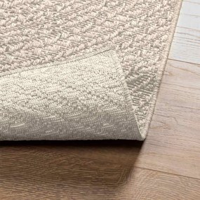 Tapete ZIZUR creme 100x200cm aspeto de juta interior e exterior