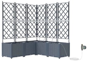 Jardineiras de Jardim 1 pc Cinzento-claro 120 x 120 x 142 cm