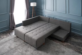 Sofá-Cama de Canto Manama – Antracite – 280x85x206 cm