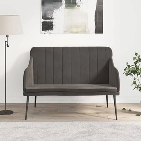 vidaXL Banco 110x76x80 cm veludo cinzento-escuro