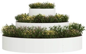 Plantadeira de Metal Aço/branca Aço Revestido a Pó Grande Simples