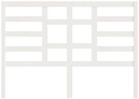 Cabeceira de cama 166x4x104 cm pinho maciço branco
