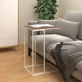 Mesa de apoio 40x30x59 cm derivados de madeira branco