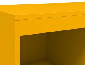 Móvel alto 68x39x111,5 cm aço amarelo mostarda