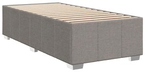Estrutura cama sem colchão 100x200 cm tecido cinza-acastanhado