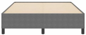 Cama vidaXL Cinza Claro 140x200 cm em Tecido Cotelê