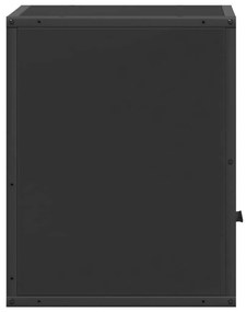 Mesas de cabeceira de parede 2 pcs 40x31x39,5 cm preto