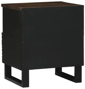 Gabinetes de Cabeceira 2 pcs 40 x 33 x 46 cm Madeira maciça de Manga