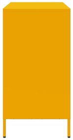 Aparador 101,5x39x73,5 cm aço laminado a frio amarelo mostarda