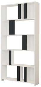 Estante Lima – Branco e Antracite – 90 cm x 180 cm x 20 cm