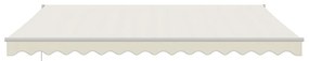 Toldo retrátil automático 4x3 m cor creme