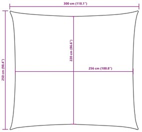 Para-sol estilo vela tecido oxford retangular 2,5x3 m castanho