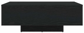 Mesa de Centro vidaXL com Luzes LED Carvalho Preto 85x55x31 cm